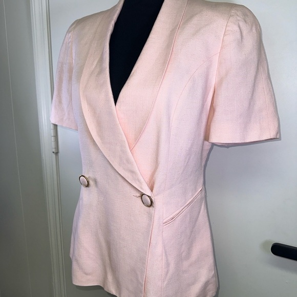 VINTAGE EUC Pink Women's Blazer - Picture 3 of 6